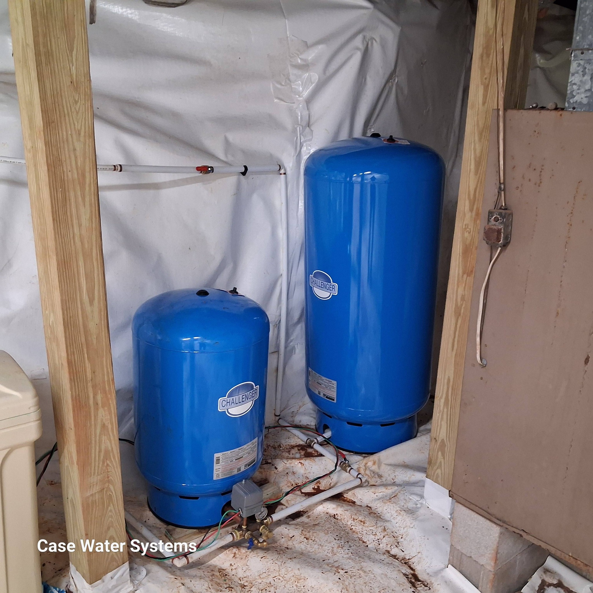 Well pressure tank replacement and upgrade