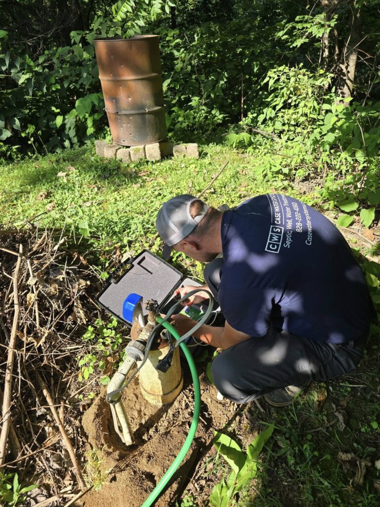 Private well inspection by Case Water Systems