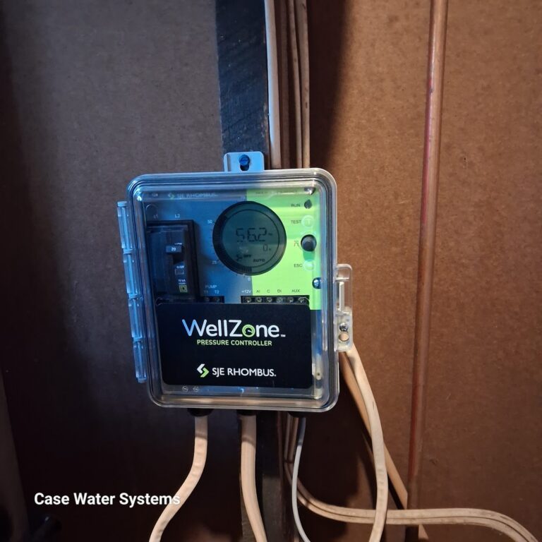 Well pressure controller installation by Case Water Systems